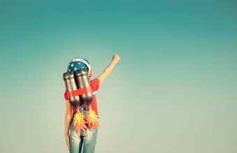 Person with jetpack